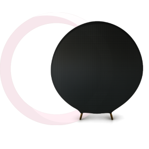 Arche Ronde avec Toile Noire idéal pour événements